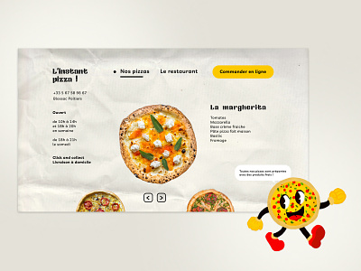 UI - Pizzeria - instant pizza