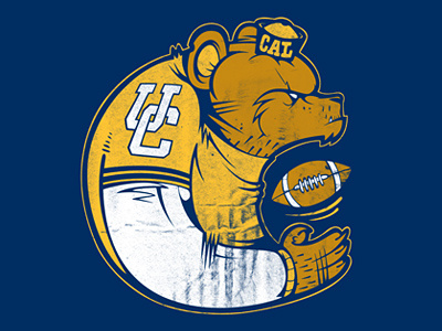 Cal Bears bears california college icon illustration logo mascot sports typography