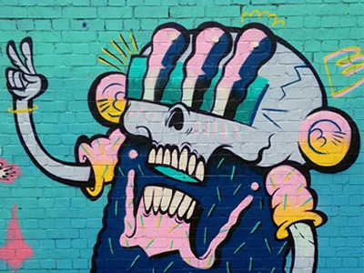 paint session art character graffiti london mtn94 shoreditch spray paint