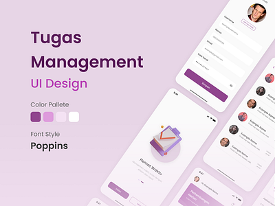 Tugas Management app design mobile task ui uiux