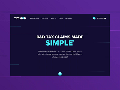 Tychon Website animation motion design website