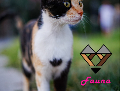 Fauna cat animal animal illustration branding cat create design flat icon ux vector