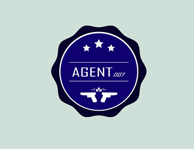 Agent 007 agent app badge logo badgedesign branding design illustration logo logodesign logotype