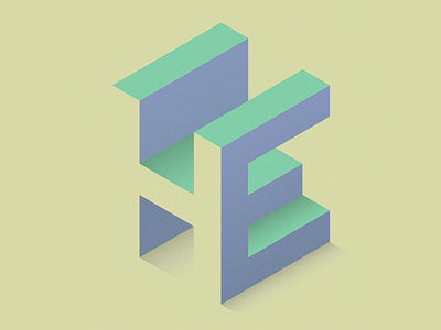 New Personal Logo design graphic illustrator isometric logo