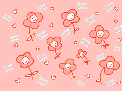 Send love graphic design illustration