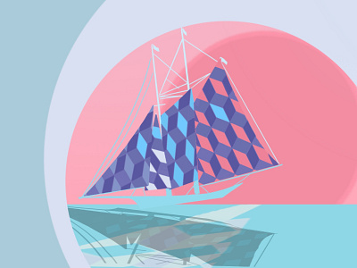 Prostory 1 boat design drawing history illustration procreate sailing summer yacht