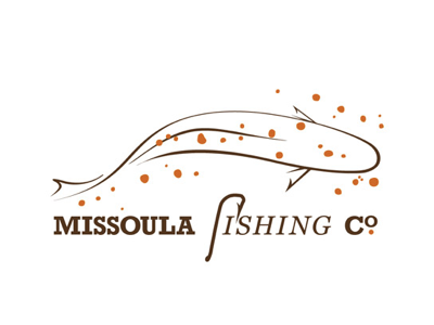 Missoula Fishing Logo fish illustration logo vector