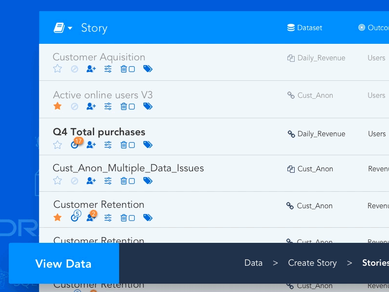 Application User Flow application app blue data guided tour user flow animation