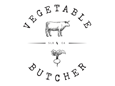 Vegetable Butcher Logo illustration logo vectorart