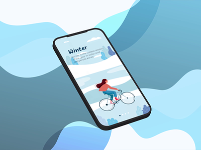 Seasons Liquid Swipe Interaction aftereffects design illustration interaction motiongraphics user experience