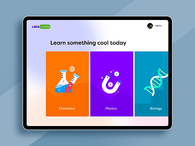 Science learning app activities adobe xd aftereffects animation branding concept creative design elearning graphic design interaction motion graphics productdesign science technology user experience userinterface ux
