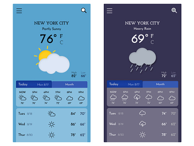 #2 Weather cards dailyui dailyuichallenge design icon illustration minimal ui uidesign ux weather app weathercard