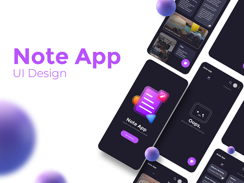 Note App UI Design by Hilmandia on Dribbble