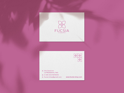 Fucsia Lingerie Business Card