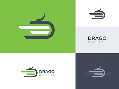 Logo Design - Drago Digital branding design digital media graphic design illustration logo vector visual design