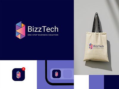 BizzTech - Finance Comapny Logo Design branding design finance company graphic design illustration logo logo design vector visual design