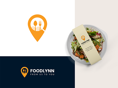 Foodlynn - Food Delivery App Logo Design branding design food delivery food delivery app graphic design illustration logo logo design vector visual design