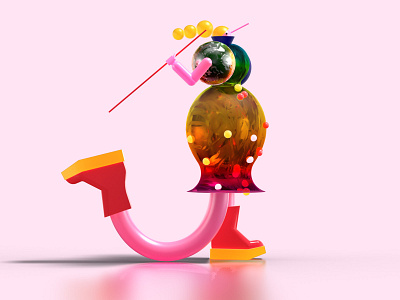 Letter J 36daysoftype 36daysoftypea 3d characterdesign design letter typography