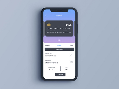 Daily UI Challenge 002: Credit Card Checkout app dailyui dailyuichallenge ui userinterfacedesign userinterfacedesigner ux