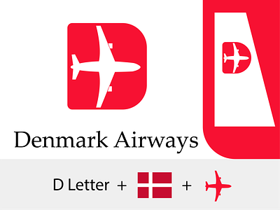 Airways Logo - Plane Logo- Denmark Logo