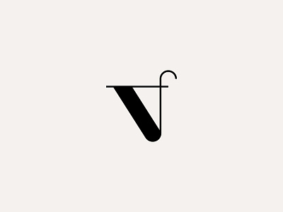 VF Monogram adobe illustrator beauty brand identity branding clean elegant fashion geometry interior design logo minimal minimalism minimalist monogram simple symbol typography vector