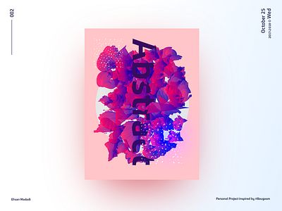 002 - Snail Party abstract baugasm cover design gradient graphic design inspiration poster
