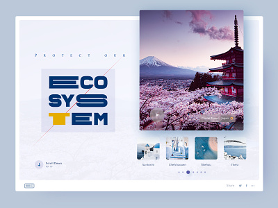 ECO app clean color cover design interface landing swiss style typography ui ux web web design website
