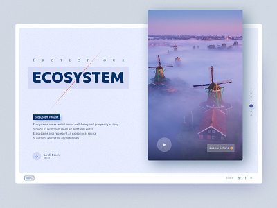 Eco 1 abstract app clean color cover design inspiration interface landing typography ui ux web website
