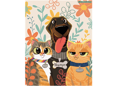 Cats & Panqueque catlovers cats characters characters design design dogs illustration pets