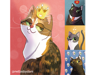 Cat characters catlovers cats characters concept art design illustration pets procreate