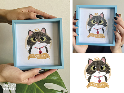 Sofia - Pet commission background branding catlovers cats characters concept art design illustration