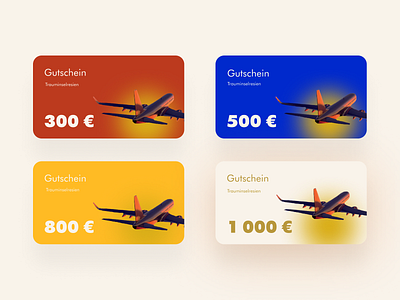 Cards Gutschein branding design flat gift card minimal ui vector web