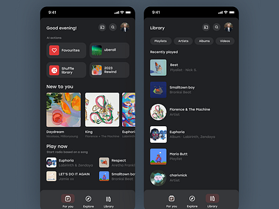 YouTube Music Redesign by charivnick