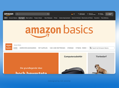 Amazon Redesign by Nick Storchai amazon amazon redesign redesign ui ux web