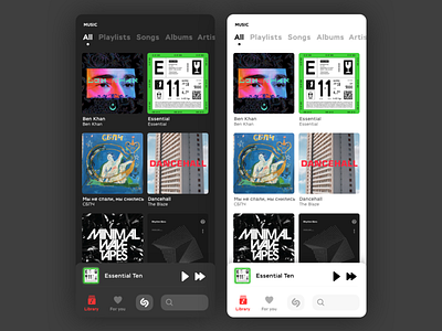 Experimental Music App app apple music design flat ios music music app ui ux