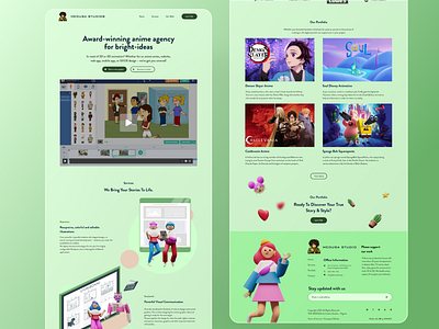 Animation Agency Landing Page