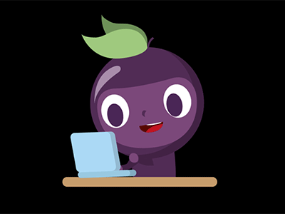 Trauby typing on laptop after effects animation chatgrape gif trauby