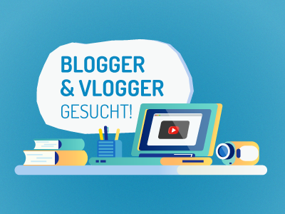 Bloggers & Vloggers blog book camcorder desktop laptop pen speech table vlog youtube