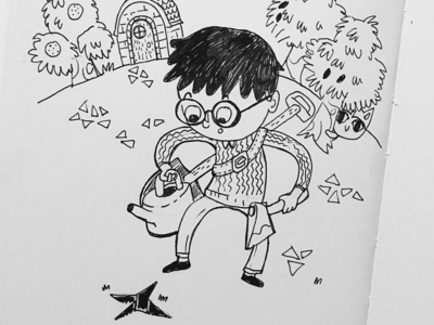 Inktober 5 animal crossing drawing illustration ink inktober inktober2015 sketchbook