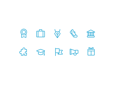 Category Icons category college flat gift icon icons line simple stroke