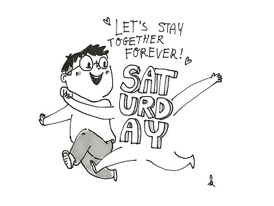 Saturday Forever cartoon comic doodle forever saturday sketch week