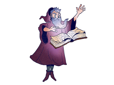Spellcaster challenge character design characterquest illustration magic procreate spell wizard