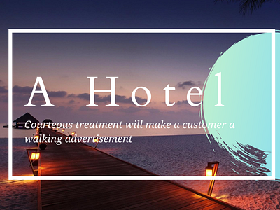 A Hotel design Template design illustration web