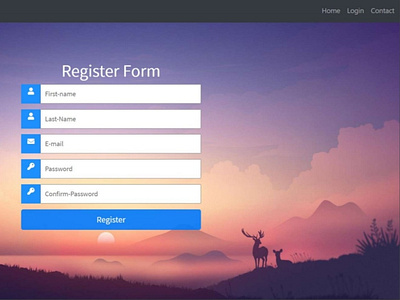 Sign-Up form illustration minimal web