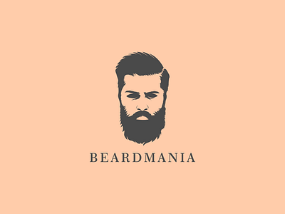BEARDMANIA design illustration logo