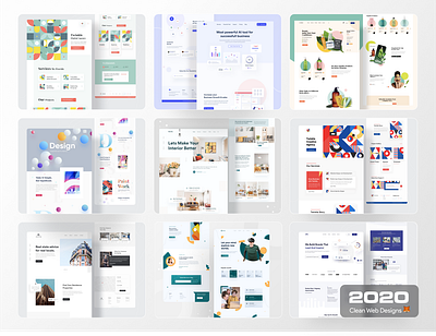 Clean web Design of 2020 2020 trend agency landing page agency website clean ui concept creative landing page landing page design landingpage popular redesign uidesign uiux user experience web design webdesign website website concept website design