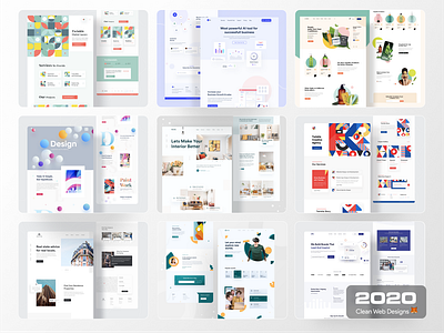 Clean web Design of 2020