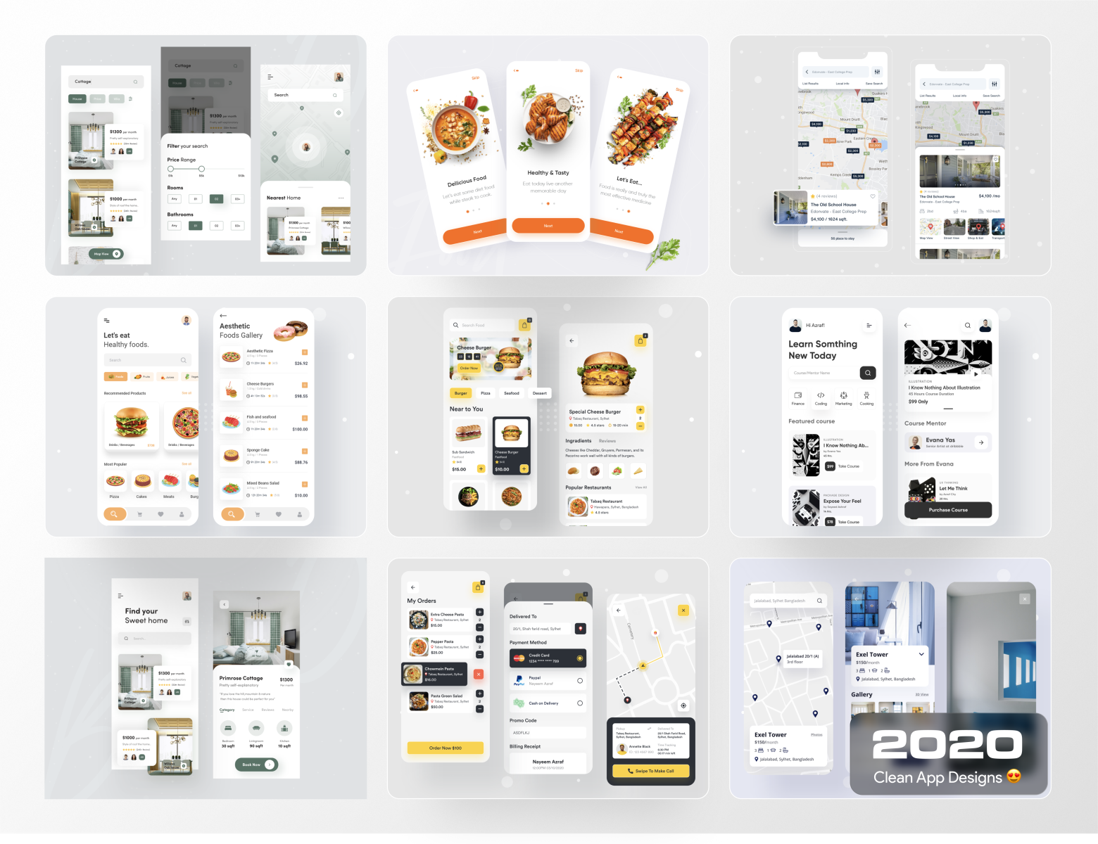 Clean App Design2020 by Twinkle on Dribbble