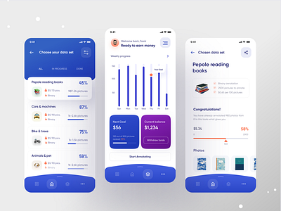 Data Analysis Mobile App analytics branding chart clean ui dashboard data data visualization earn finance fintech graphic design landing minimal mobile app popular shot statistics stats ui uiux web design