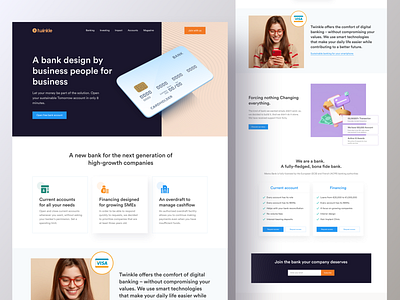 Banking Web Exploration by Twinkle on Dribbble